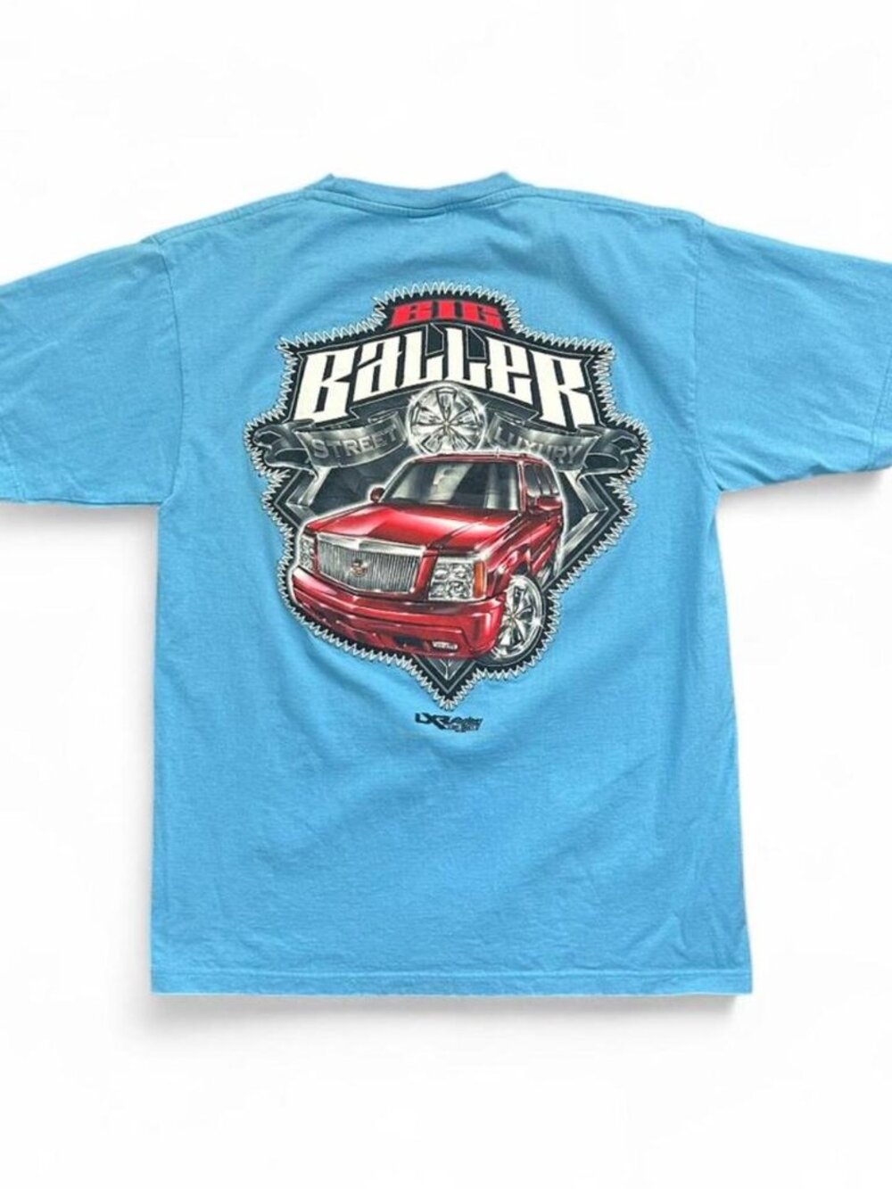 Big Baller Street Luxury Cadillac Graphic T Shirt Y2K Rap Tee Mens Large